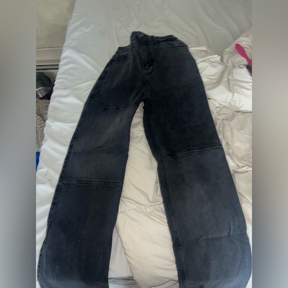 Hollister ultra high rise boyfriend patchwork jeans